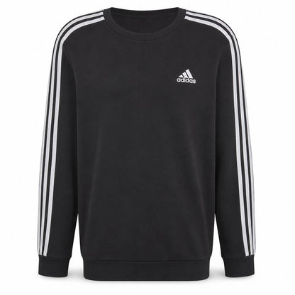 Adidas Men's Black Long Sleeve Crew Neck Pullover Sweatshirt L