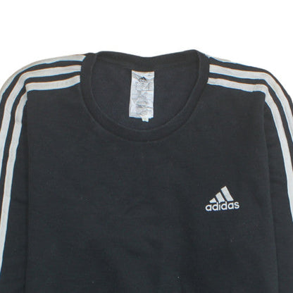 Adidas Men's Black Long Sleeve Crew Neck Pullover Sweatshirt L