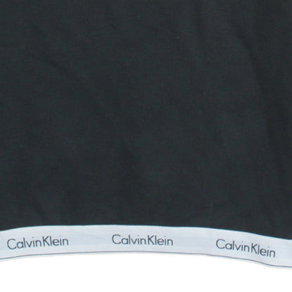Calvin Klein Men's Black Crew Neck Logo Sweatshirt M Pullover