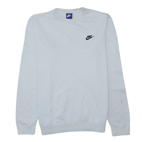 Nike Men's Grey Crew Neck Pullover Sweatshirt M Regular Fit