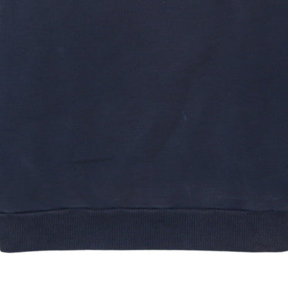 Diesel Men's Blue Logo Crew Neck Cotton Sweatshirt Size L
