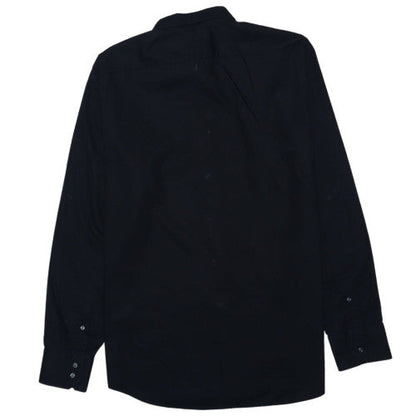 Hugo Boss Men's Black Regular Fit Long Sleeve Cotton Button-Up Shirt Size 46