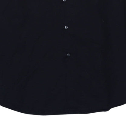 Hugo Boss Men's Black Regular Fit Long Sleeve Cotton Button-Up Shirt Size 46