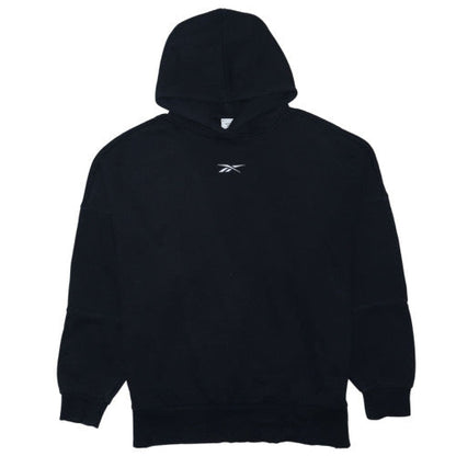Reebok Women's Black Pullover Hoodie Medium Cotton Blend Sweatshirt