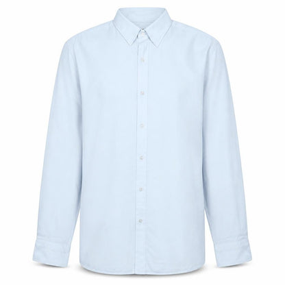 Hugo Boss Men’s White Regular Fit Long Sleeve Button-Up Shirt 17.5 L
