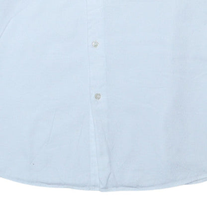 Hugo Boss Men’s White Regular Fit Long Sleeve Button-Up Shirt 17.5 L