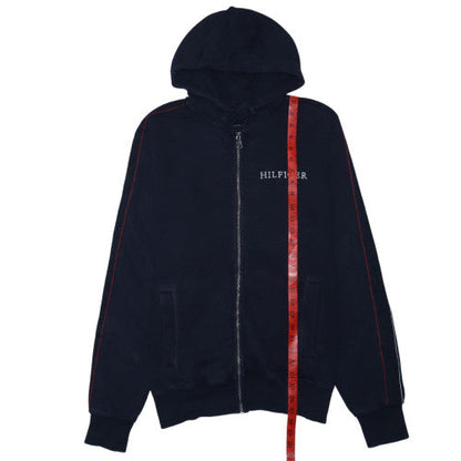 Tommy Hilfiger Men's Blue Full Zip Hoodie L Cotton Classic
