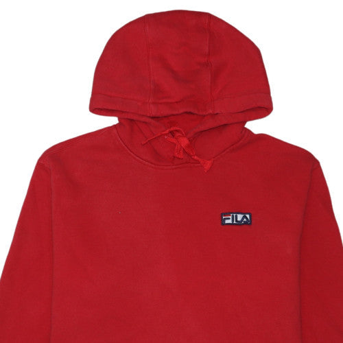 FILA Men's Red Pullover Hoodie Size L Regular Fit Fleece