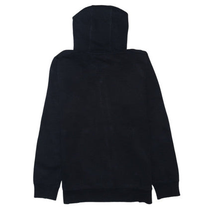 adidas Boys Black Full Zip Hoodie 13-14 Years Fleece Sportswear