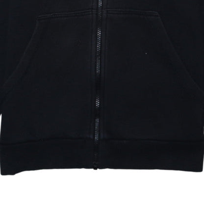 adidas Boys Black Full Zip Hoodie 13-14 Years Fleece Sportswear