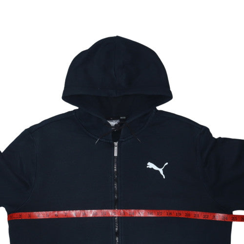 Puma Mens Black Full Zip Hoodie Size L Sports Fleece Sweatshirt