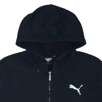 Puma Mens Black Full Zip Hoodie Size L Sports Fleece Sweatshirt