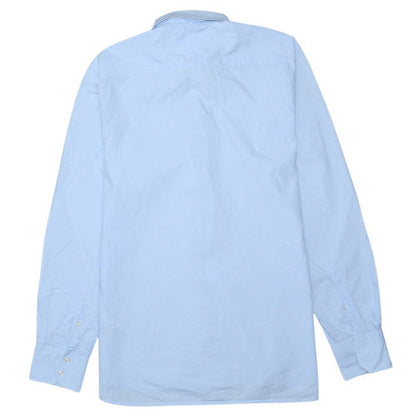 Tommy Hilfiger Men Blue Button-Up Cotton Shirt M Classic Fit