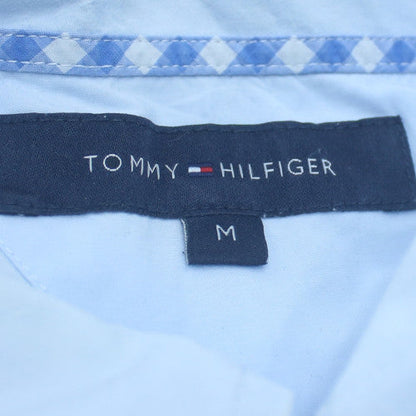 Tommy Hilfiger Men Blue Button-Up Cotton Shirt M Classic Fit