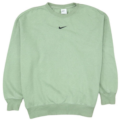 Nike Men's Green Crew Neck Pullover Sweatshirt Size S