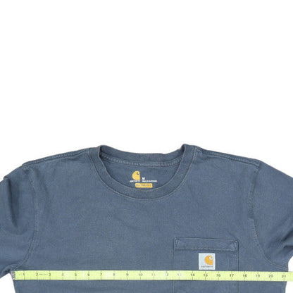 Carhartt Men's Blue Relaxed Fit Long Sleeve Pullover Sweatshirt M