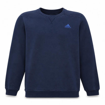 Adidas Mens Blue Pullover Sweatshirt M Crew Neck Regular Fit
