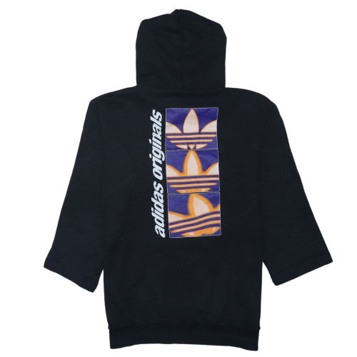 Adidas Originals Men’s Black Pullover Hoodie Size M 3/4 Sleeve