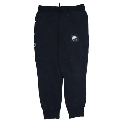 Nike Air Men's Black Jogger Sweatpants L Fleece Elastic Waist