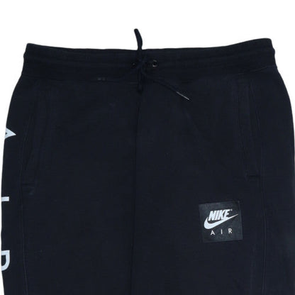 Nike Air Men's Black Jogger Sweatpants L Fleece Elastic Waist