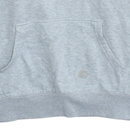 Champion Men's Grey Pullover Hoodie L Logo Fleece Sportswear
