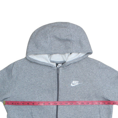 Nike Boys Grey Full Zip Fleece Hoodie XL - Casual Sportswear