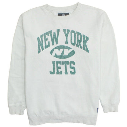 NFL Cotton On Garments Men's White New York Jets Sweatshirt Size L