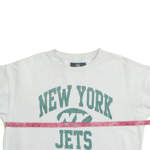 NFL Cotton On Garments Men's White New York Jets Sweatshirt Size L
