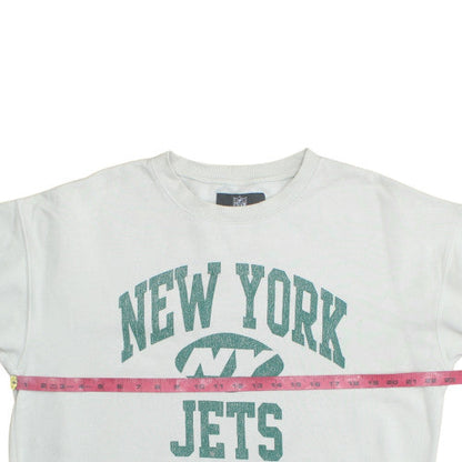 NFL Cotton On Garments Men's White New York Jets Sweatshirt Size L