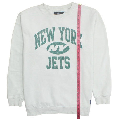 NFL Cotton On Garments Men's White New York Jets Sweatshirt Size L