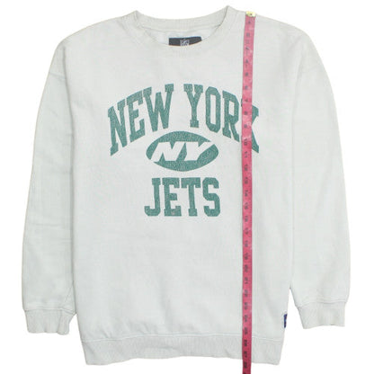 NFL Cotton On Garments Men's White New York Jets Sweatshirt Size L