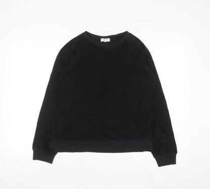 Goldie Lewinter Women's Black XS Pullover Sweatshirt 100% Pima Cotton