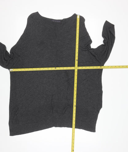 Marks and Spencer Women’s Grey Size 14 Crew Neck Viscose Jumper