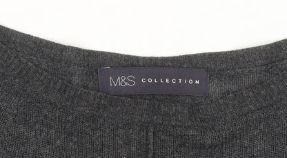Marks and Spencer Women’s Grey Size 14 Crew Neck Viscose Jumper