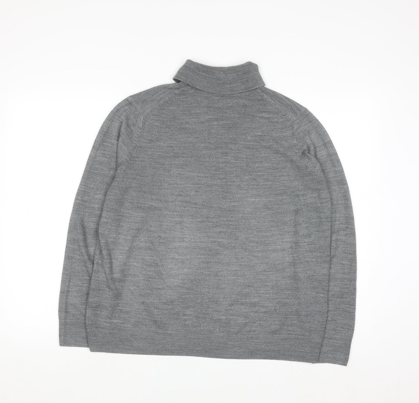 Marks and Spencer Women’s Grey Roll Neck Long Sleeve Jumper Size 18