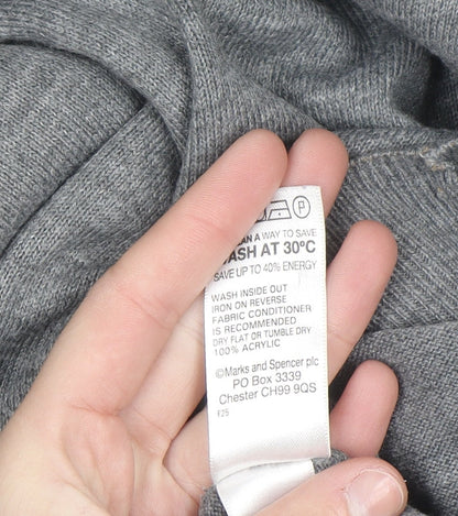 Marks and Spencer Women’s Grey Roll Neck Long Sleeve Jumper Size 18