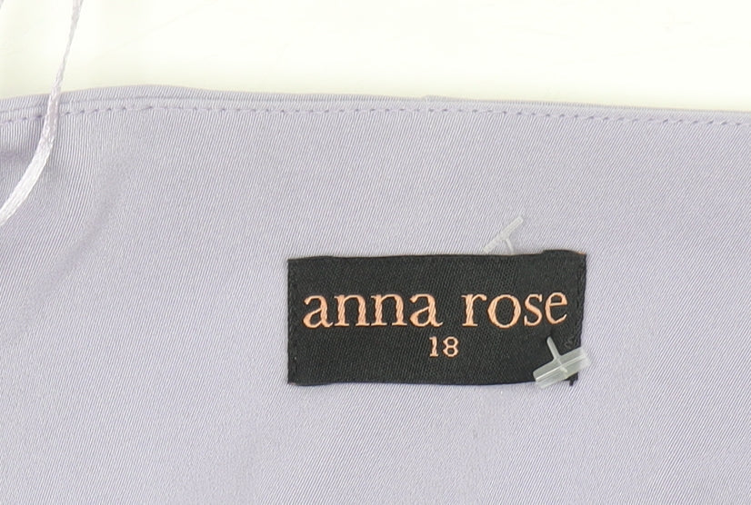Anna Rose Women Purple Size 18 Cropped Suit Jacket Lined Blazer
