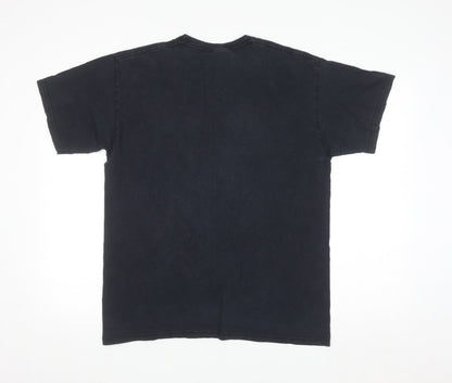 The British Museum Men's Black Cotton Graphic T-Shirt Size L