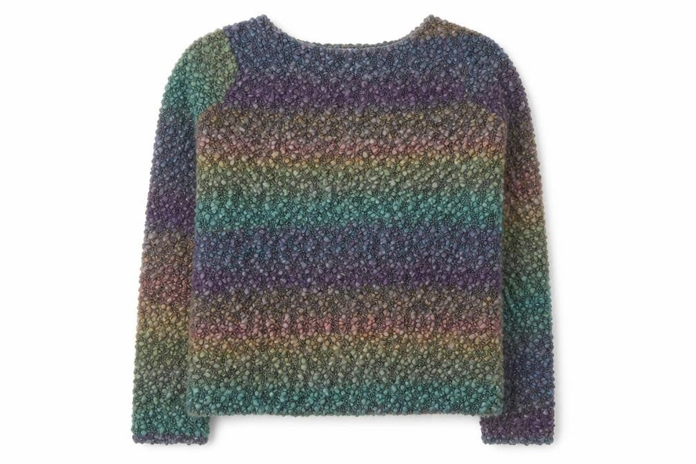 Red Herring Women’s Multicoloured Chunky Knit Wool Blend Pullover Jumper M