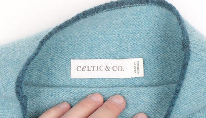 Celtic & Co. Women's Blue Wool High Neck Jumper Size S