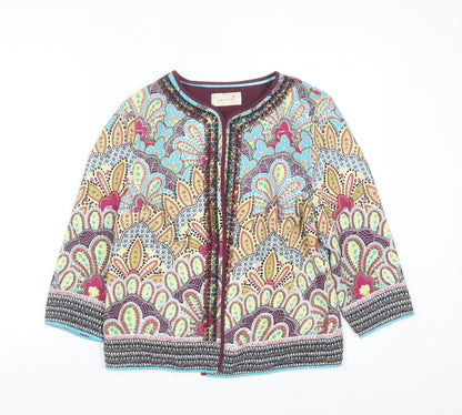Marks and Spencer Per Una Women’s Multicoloured Beaded Paisley Jacket Size 10