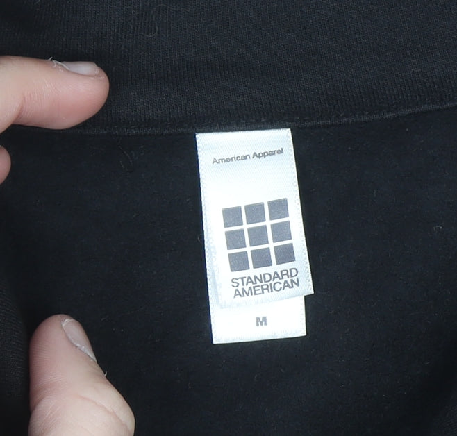 American Apparel Men's Black Brooklyn Full Zip Sweatshirt M