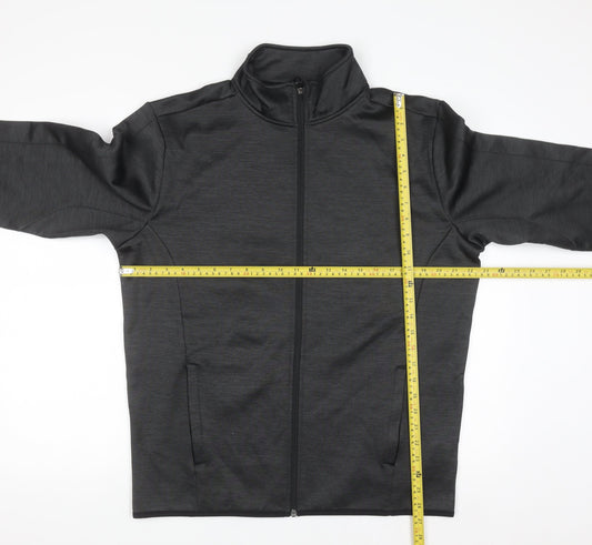 Mondetta Men's Black M Athletic Full Zip Track Jacket