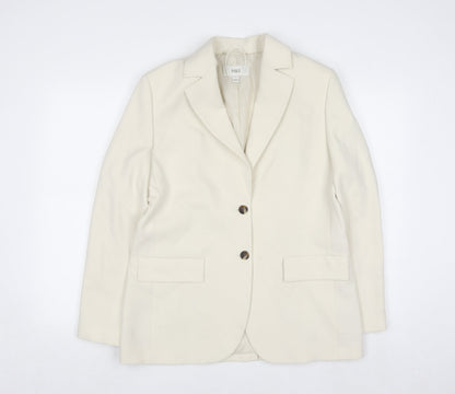 Marks and Spencer Women’s Ivory Size 12 Single-Breasted Blazer
