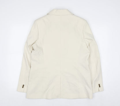 Marks and Spencer Women’s Ivory Size 12 Single-Breasted Blazer