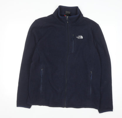 The North Face Men's Navy Fleece Full Zip Sweatshirt Size L