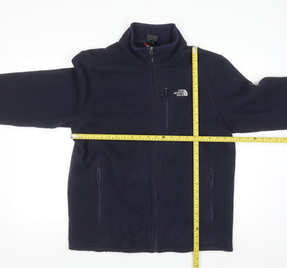 The North Face Men's Navy Fleece Full Zip Sweatshirt Size L