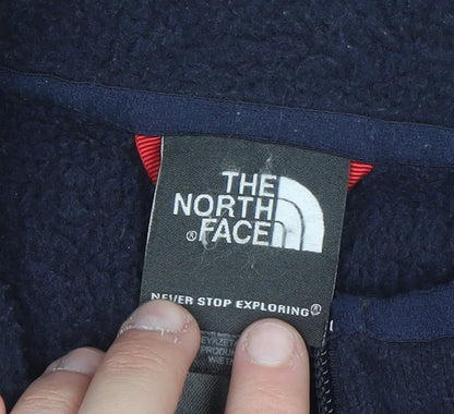 The North Face Men's Navy Fleece Full Zip Sweatshirt Size L