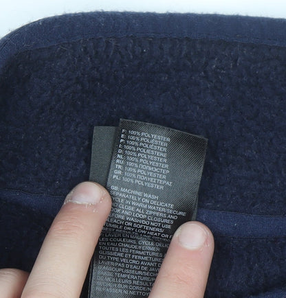 The North Face Men's Navy Fleece Full Zip Sweatshirt Size L