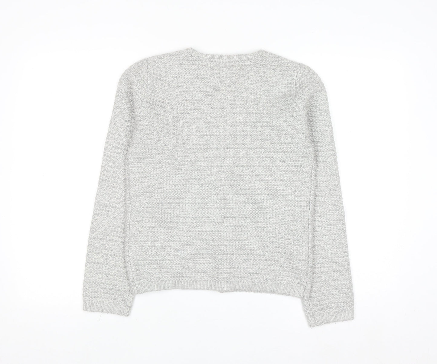 Marks and Spencer Women's Grey Knit Button Cardigan Small